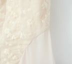 2024 Apricot Spliced Lace Bow Ruched Chest Embroidery Sexy Corset Women Summer Tank Tops Pleated Slim Through Buttons Crop Top