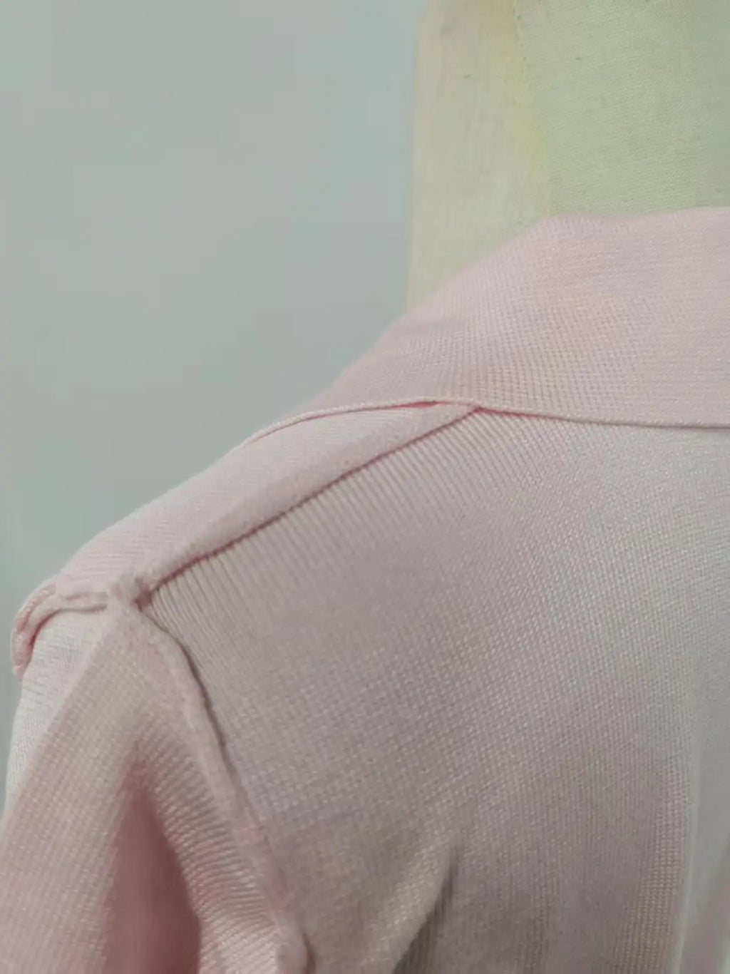 Pink Polo Knitted T-shirt Women Tops Short Sleeve Shirts 2025 New Spring Summer Shirt for Women Clothing