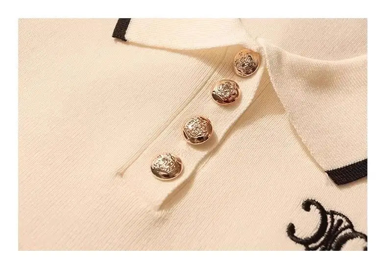 Women Summer Simplicity Office Lady Solid Color Polo Collar Knitting Tank Top Ladies Fashion All-match Trend Sleeveless Tops