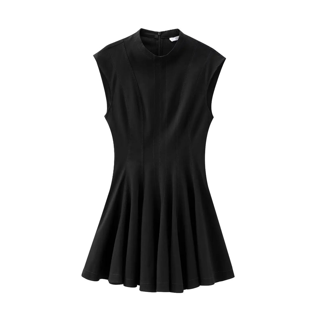 Foridol Stand Collar  Dress