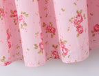 Summer New Gentle Sweet Floral Long Dress Vacation Style Wrap Waist Strapless Cotton Polyester Gown High Waist Maxi Dress