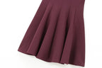HH Women Summer Sexy Sleeveless Solid Casual Mini Dress Female Vintage Chic High Street Slim Rear Zipper Pleated Dress
