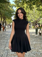 Foridol Stand Collar  Dress