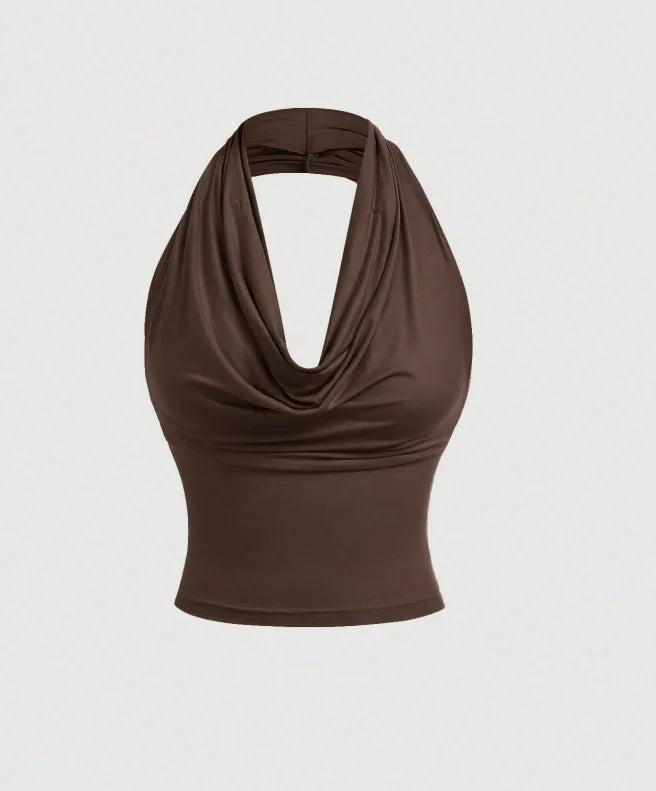 Women's Fashion Sexy Versatile Halter Top, Three-In-One Layered Design, Stylish and Comfortable, Perfect for Any Occasion