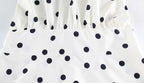 Ahagaga 2025 Summer Women's Mini Dresses Dot Halter Bandage Slim Backless Beach Style Sleeveless Skinny Female Vestidos Robes