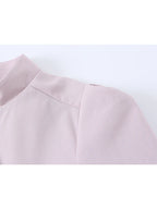 TFMLN Women's Striped Shirt Chic Short Sleeve High Street Commuting Style Slim Fit Fashion Ladies Short Sleeve Tops Summer New