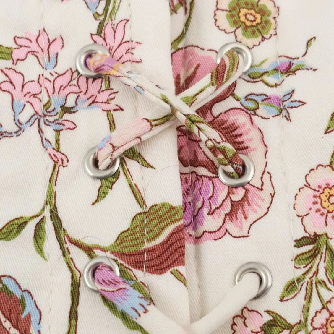 2026 Summer Women's French Elegant Sleeveless Lace-up Wrap Frock Gown Lady Vintage Backless Floral Print Cropped Mini Dresses