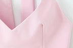 Chu Sau beauty Women New Fashion Sweet Bow Chic Sleeveless Small Tops Vintage Halter V-Neck Sexy Backless Tank Top