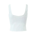 Boho Inspired black Stretchy comfy corset top Adjustable straps Bodycon fit summer Camis tops new sexy women tank tops Y2k tops