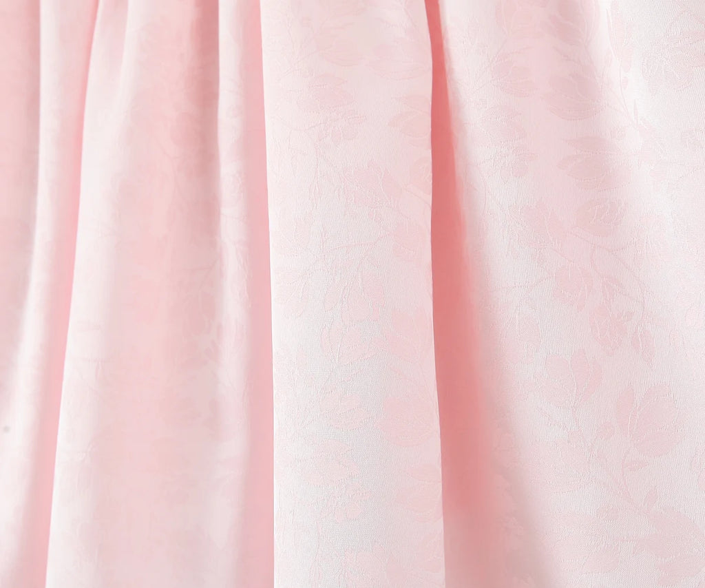 Women Sexy Pink White Jacquard Floral Bow Lacing Up Sling Dress Low Waist Spliced Lace Ball Gown Mini Dresses Party Robe