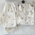 New Korean-Style Elegant Young Ladies' Pyjamas Summer New Arrival Short-Sleeved Polka Dot Bow Ice Silk Pyjama Set Homewear Set