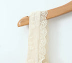 2024 Apricot Spliced Lace Bow Ruched Chest Embroidery Sexy Corset Women Summer Tank Tops Pleated Slim Through Buttons Crop Top