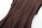 Foridol Stand Collar  Dress