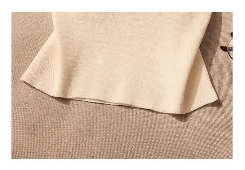 Women Summer Simplicity Office Lady Solid Color Polo Collar Knitting Tank Top Ladies Fashion All-match Trend Sleeveless Tops