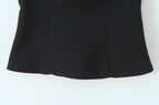 Chu Sau beauty Women New Fashion Sweet Bow Chic Sleeveless Small Tops Vintage Halter V-Neck Sexy Backless Tank Top