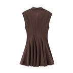 Foridol Stand Collar  Dress