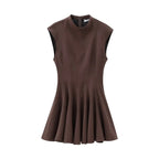 Foridol Stand Collar  Dress