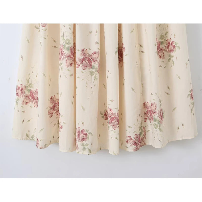 YENKYE Sexy Spaghetti Straps Floral Print Long Dress For Women Summer Boho Vacation Party Dresses Maxi Sundress