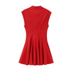 Foridol Stand Collar  Dress