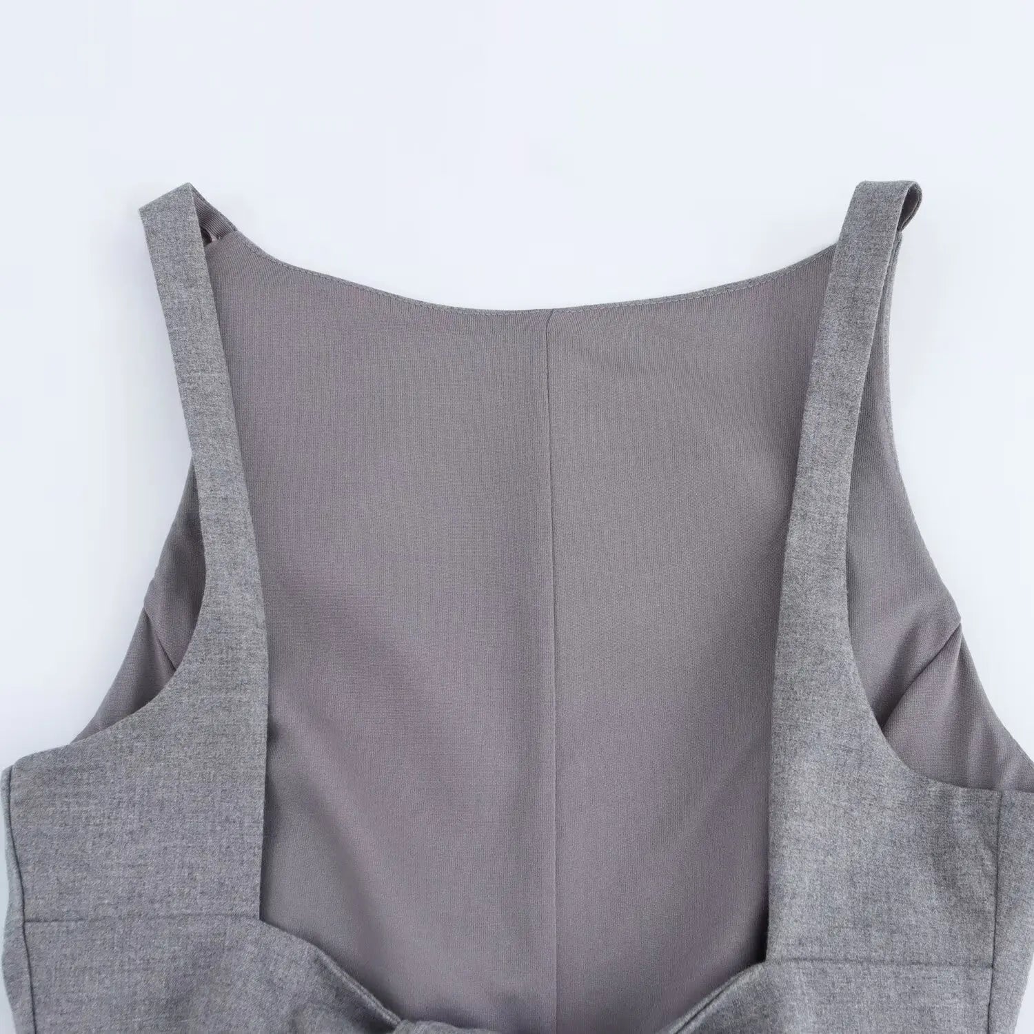 BSAY Top for Women Fashion Autumn Winter New Backless Bow Side Zip Blouse Street Clothing Vest Tank Chic Ladies Crop Tops Mujer