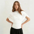 2026 Summer European and American Style Women's New Scarf Collar Draped Sleeveless Slim Top