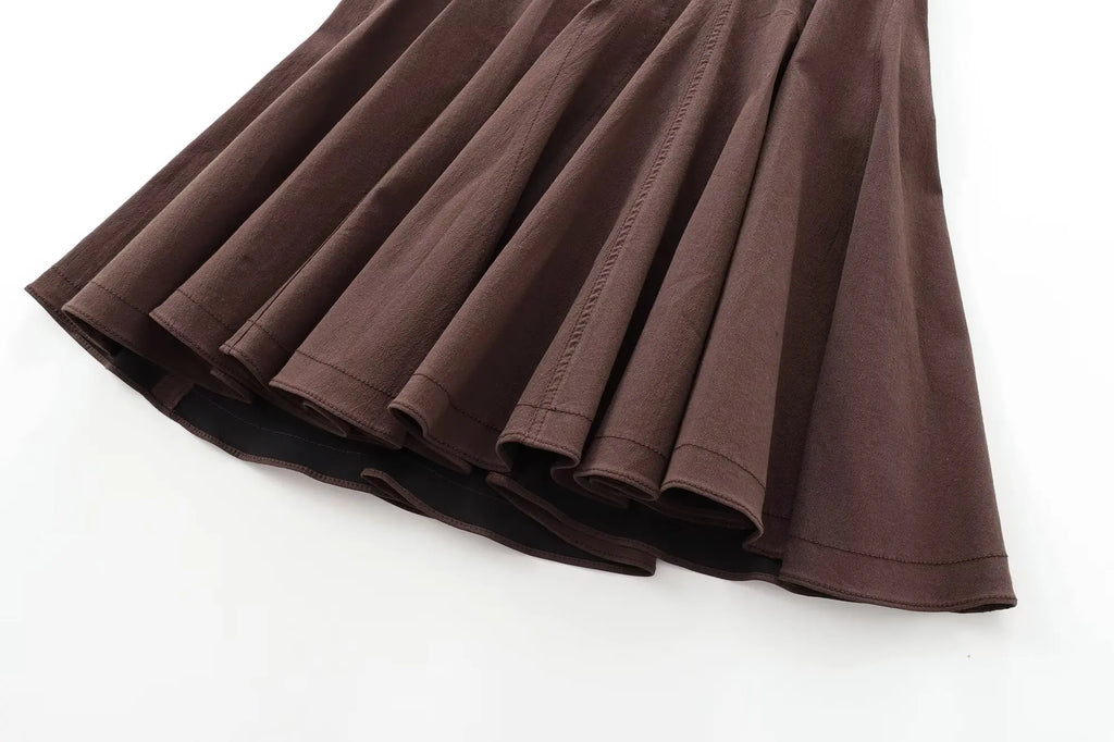 Foridol Stand Collar  Dress