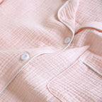 Cotton Lapel Pajama Set for Women Thin Plus Size 3xl Long Sleeved Long Pants Home Wear Clothes Solid Color Conjunto Femenino