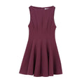 HH Women Summer Sexy Sleeveless Solid Casual Mini Dress Female Vintage Chic High Street Slim Rear Zipper Pleated Dress