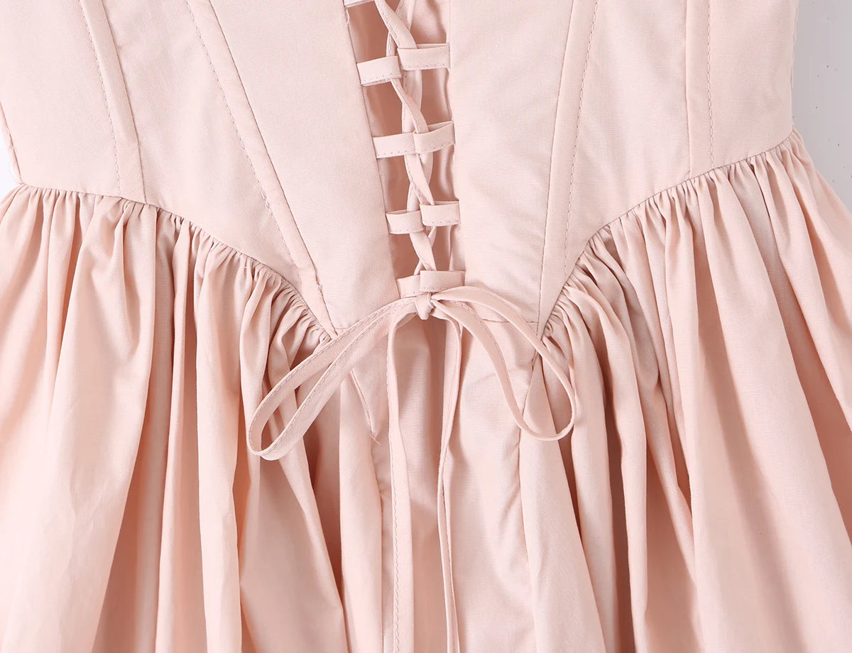 Sweet Pink Front Metal Hook Buttons Mini