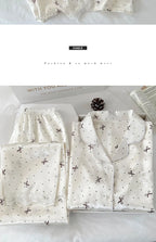 New Korean-Style Elegant Young Ladies' Pyjamas Summer New Arrival Short-Sleeved Polka Dot Bow Ice Silk Pyjama Set Homewear Set
