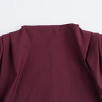 Round neck slim fit tank top with fashionable and sexy slanted edges simple pleats strapless decoration soft padded shoulder top