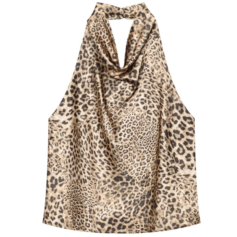 Women Halter Satin Women Tops