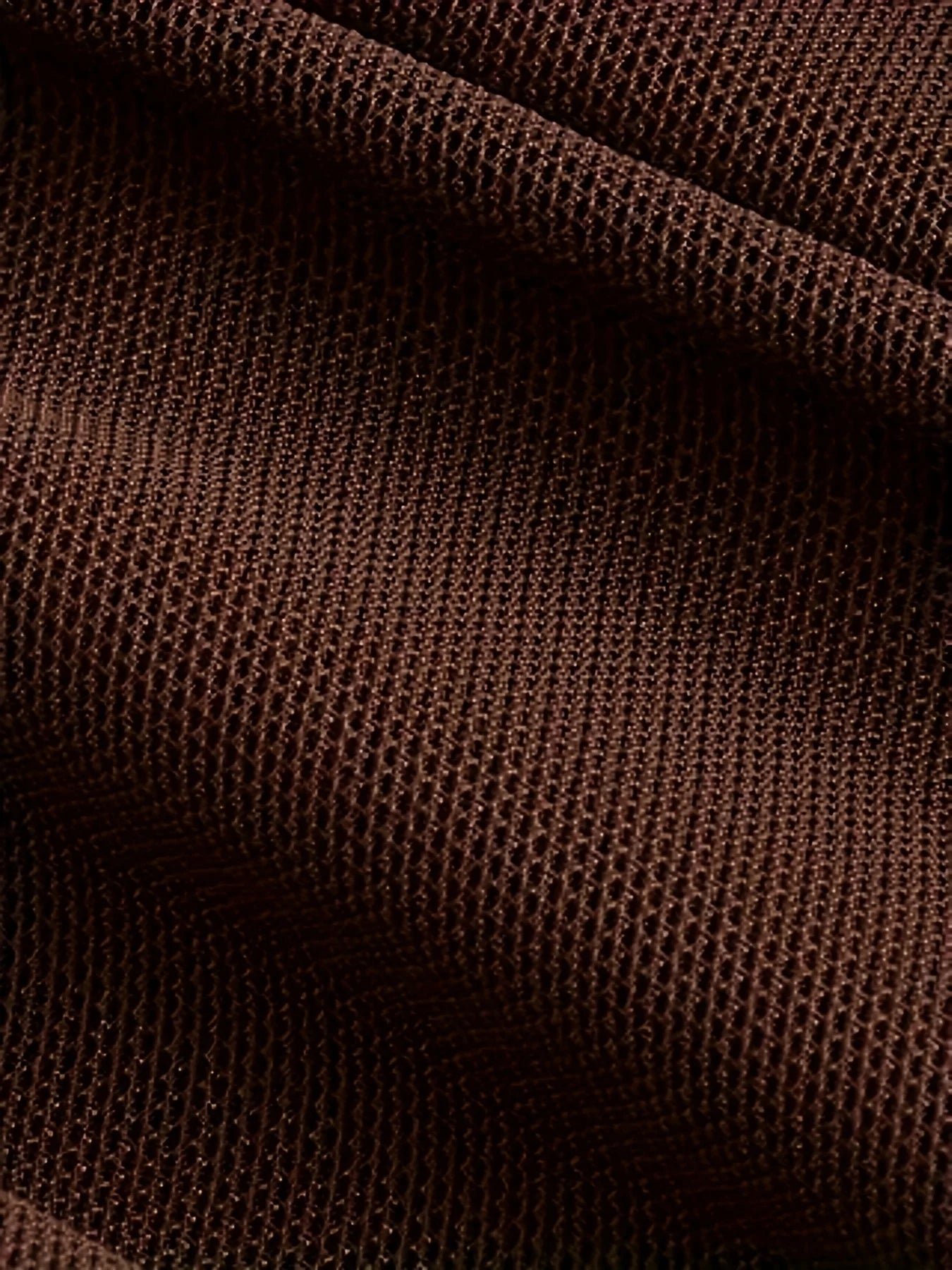 A lady's brown, elegant and noble, backless, sexy solid color halter top