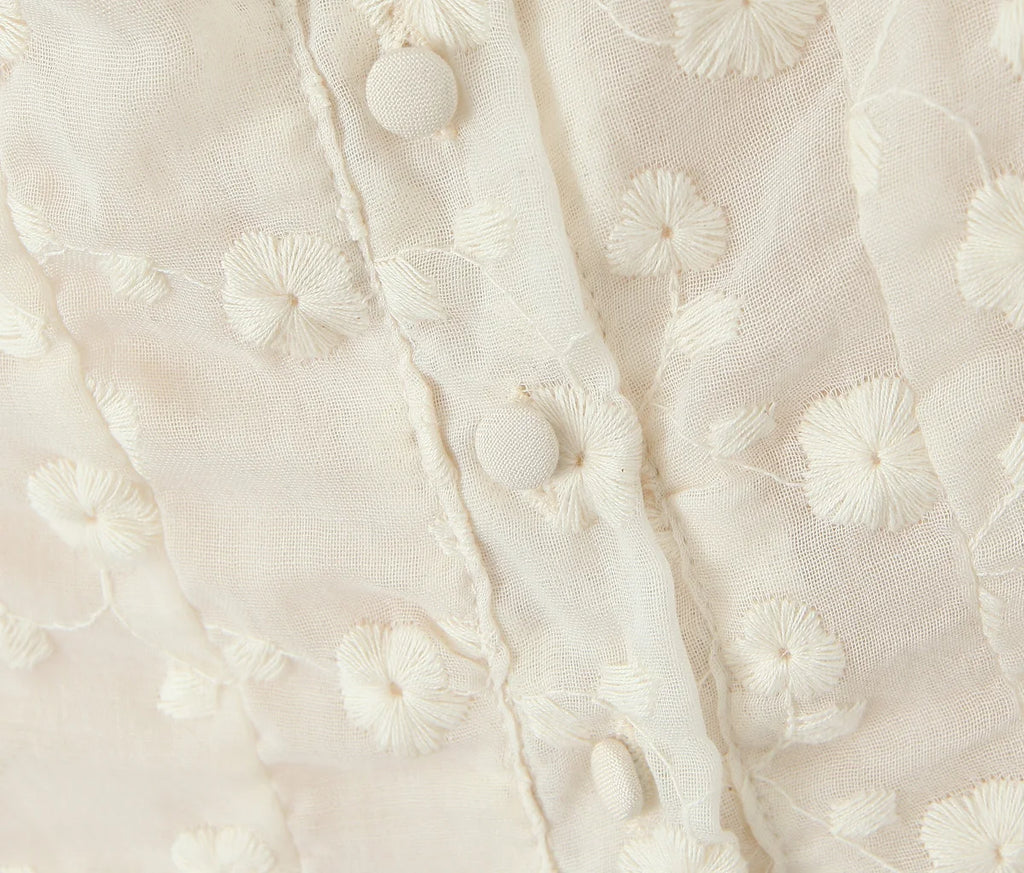 2024 Apricot Spliced Lace Bow Ruched Chest Embroidery Sexy Corset Women Summer Tank Tops Pleated Slim Through Buttons Crop Top