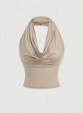 Women's Fashion Sexy Versatile Halter Top, Three-In-One Layered Design, Stylish and Comfortable, Perfect for Any Occasion