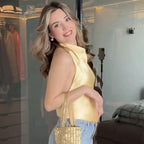 Women Halter Satin Women Tops