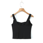 Boho Inspired black Stretchy comfy corset top Adjustable straps Bodycon fit summer Camis tops new sexy women tank tops Y2k tops