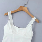 Boho Inspired black Stretchy comfy corset top Adjustable straps Bodycon fit summer Camis tops new sexy women tank tops Y2k tops