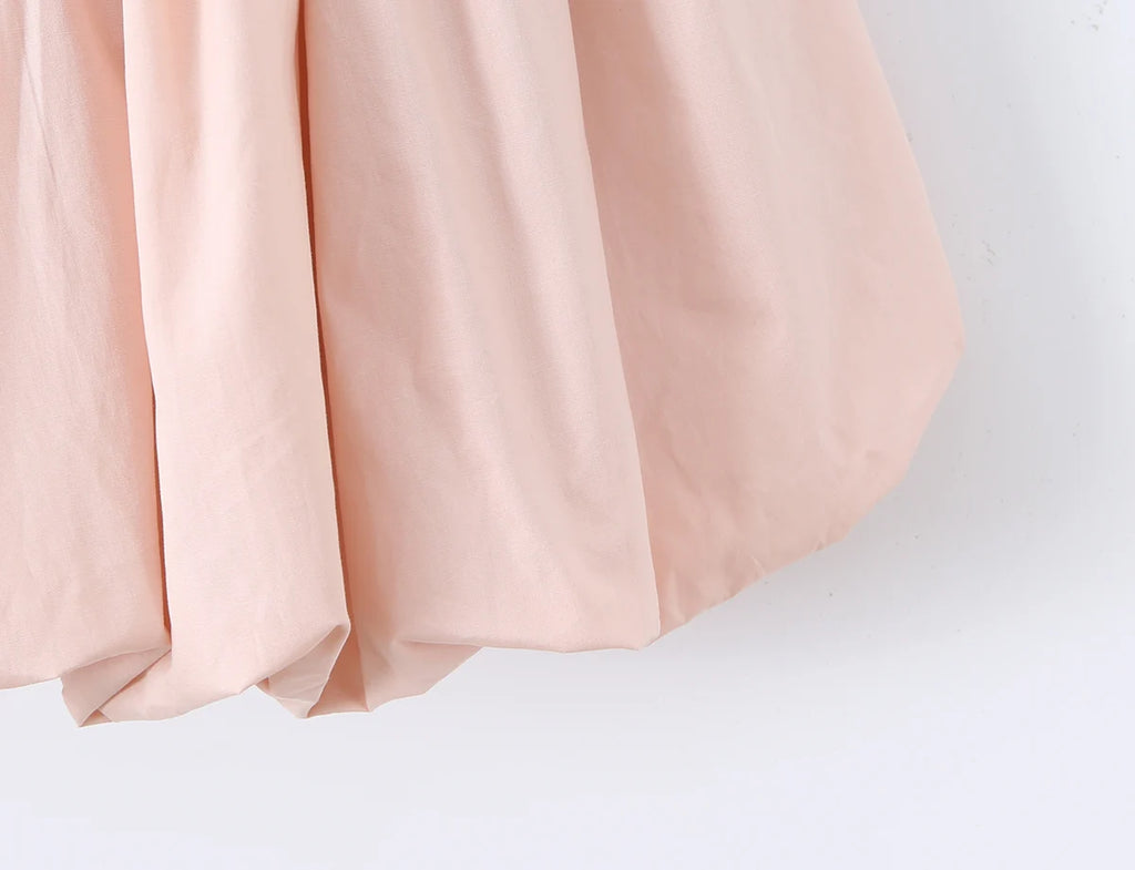Sweet Pink Front Metal Hook Buttons Mini