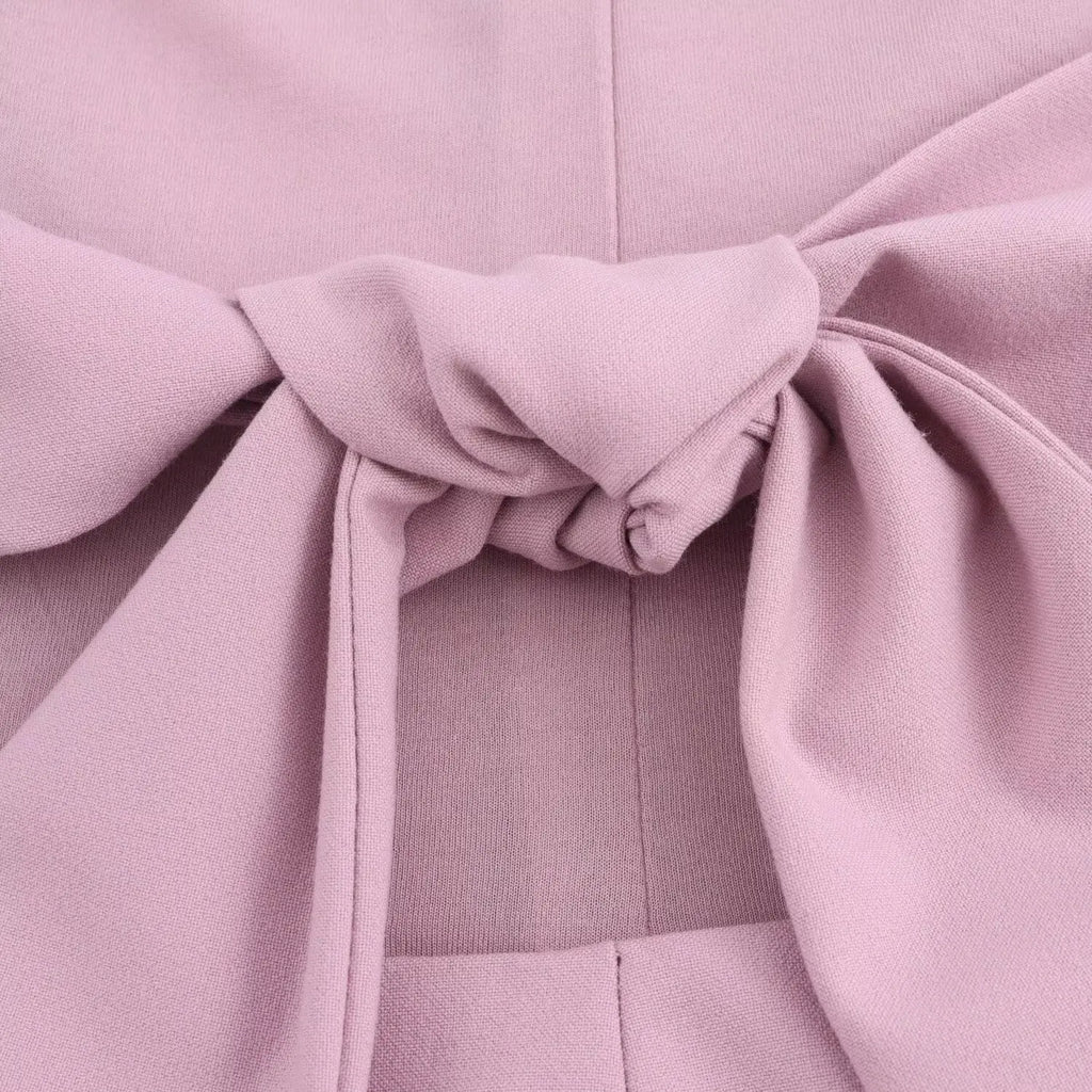 BSAY Top for Women Fashion Autumn Winter New Backless Bow Side Zip Blouse Street Clothing Vest Tank Chic Ladies Crop Tops Mujer