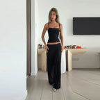 Waist-cinching Backless Back Zipper Bandage Tops Solid Color Adjustable Shoulder Strap Top Slim 2026 Sexy Party Club Outfits